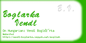 boglarka vendl business card